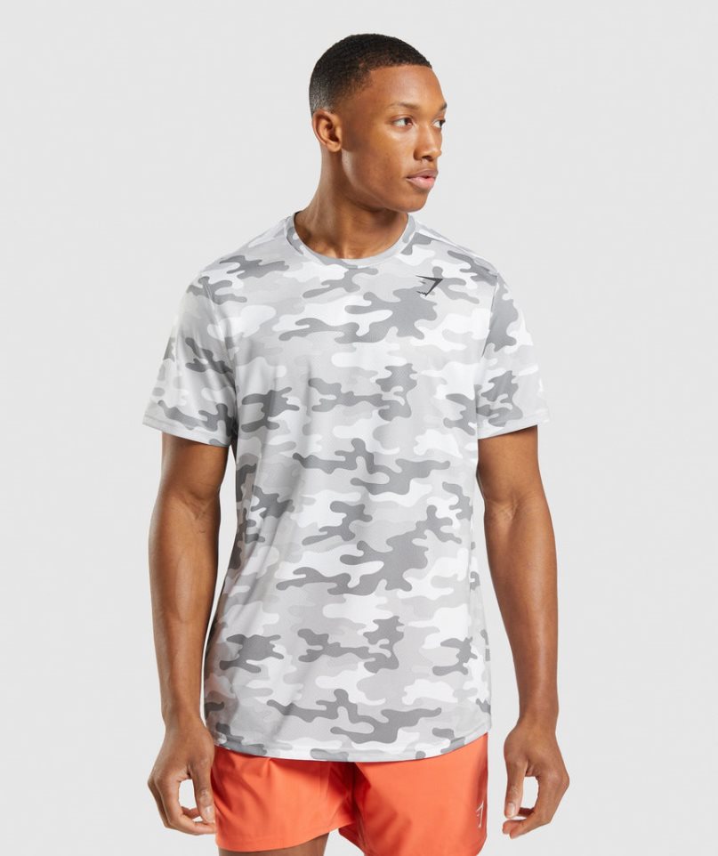 Camiseta Gymshark Arrival Hombre Camuflaje | ES7458-PH