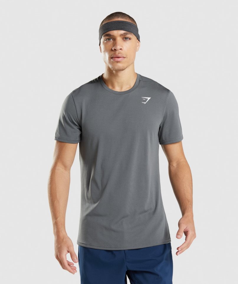 Camiseta Gymshark Arrival Hombre Gris | ES2786-UV