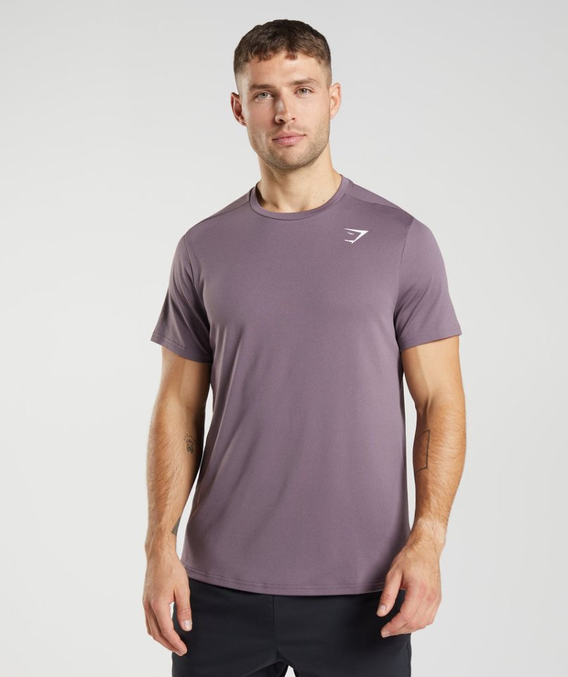 Camiseta Gymshark Arrival Hombre Moradas | ES0987-SO