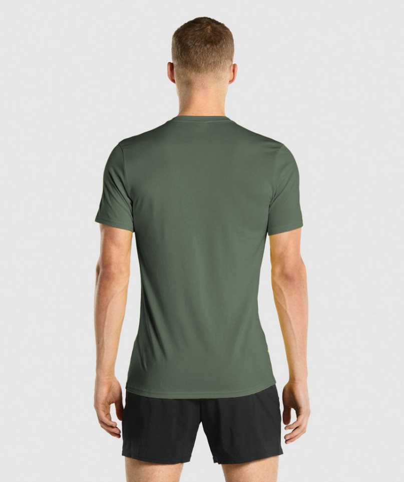 Camiseta Gymshark Arrival Hombre Verde | ES2351-XF