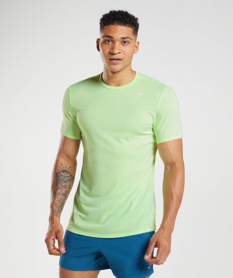 Camiseta Gymshark Arrival Hombre Verde Menta | ES1735-ST