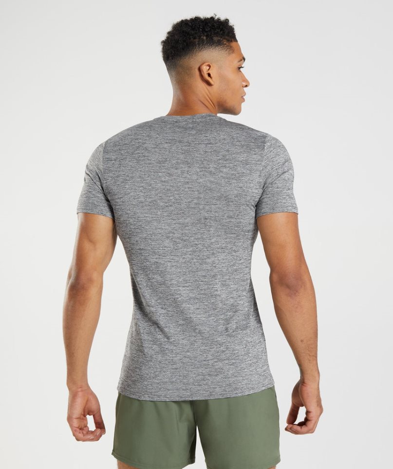 Camiseta Gymshark Arrival Marl Hombre Gris | ES1932-XY