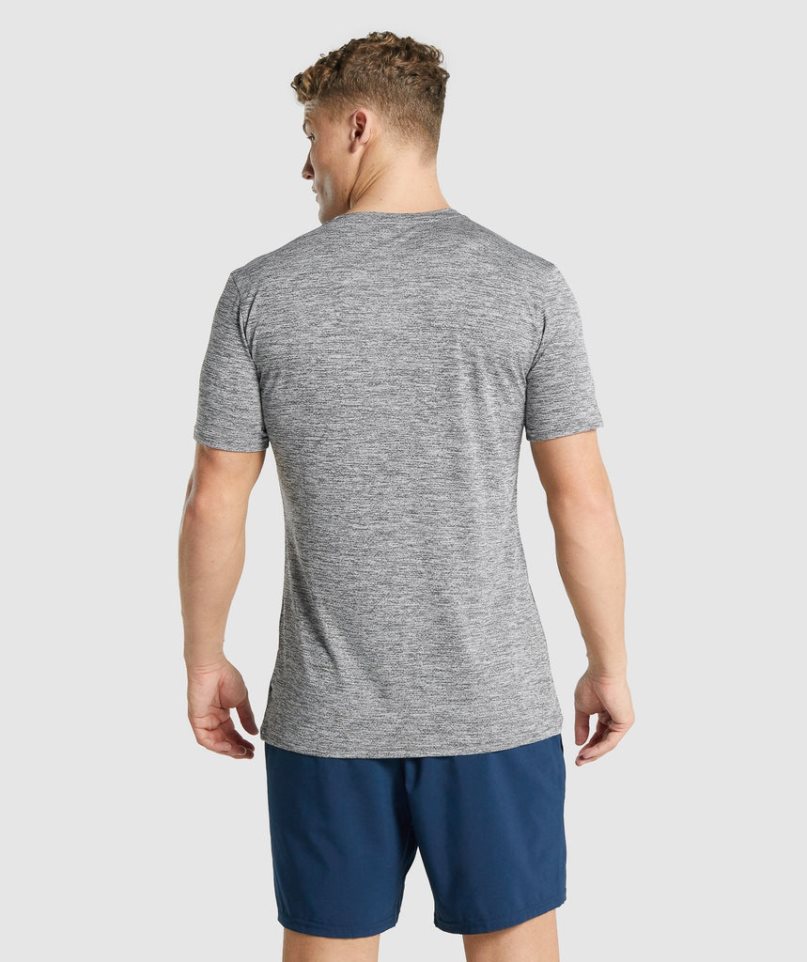 Camiseta Gymshark Arrival Marl Hombre Gris | ES2459-TZ