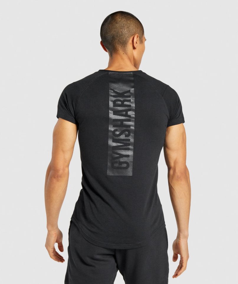 Camiseta Gymshark Bold Hombre Negras | ES3189-SC