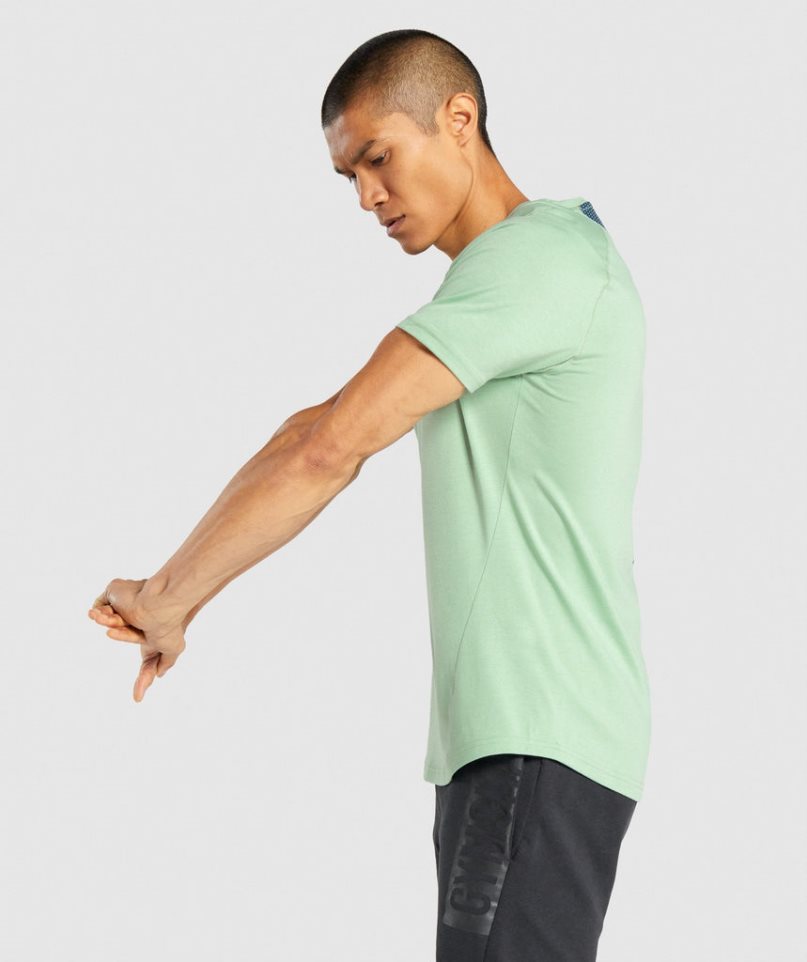 Camiseta Gymshark Bold Hombre Verde | ES2679-VZ