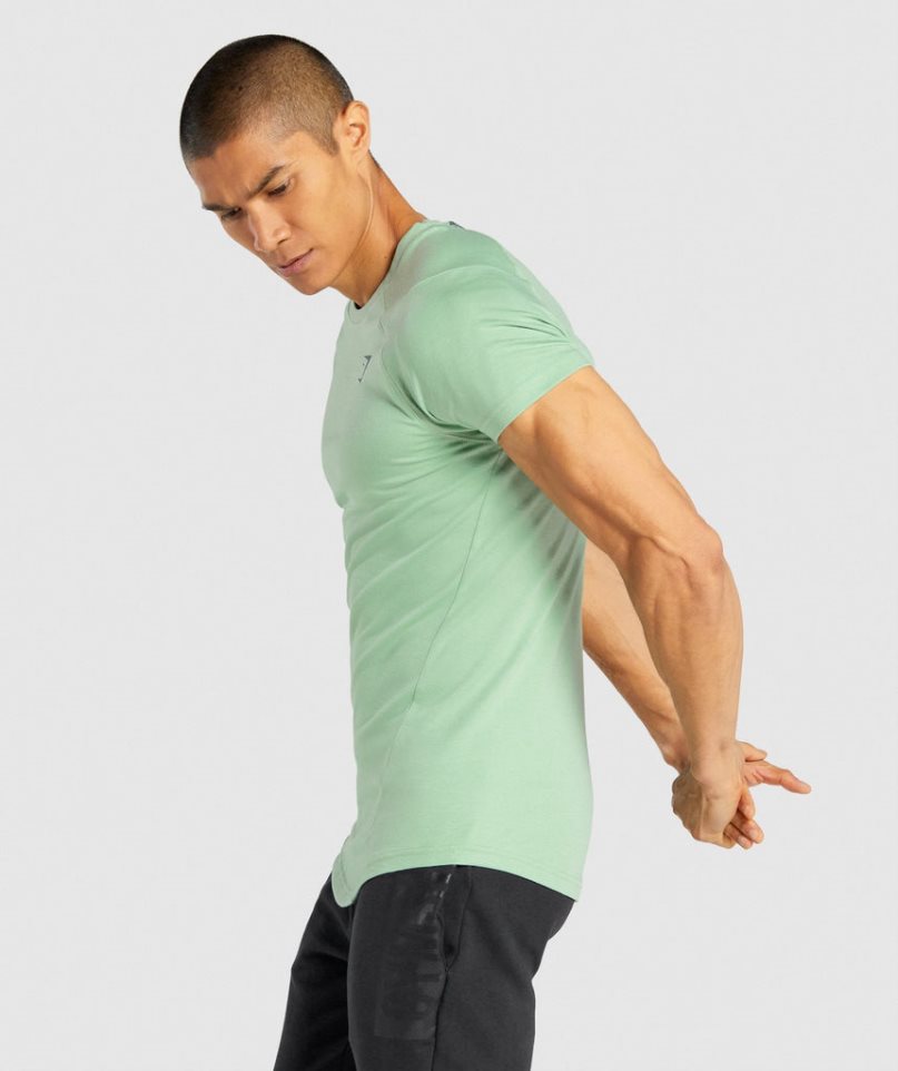 Camiseta Gymshark Bold Hombre Verde | ES4083-FQ