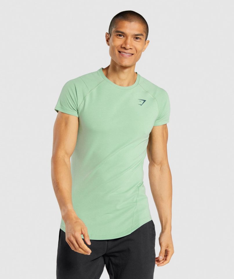 Camiseta Gymshark Bold Hombre Verde | ES4083-FQ