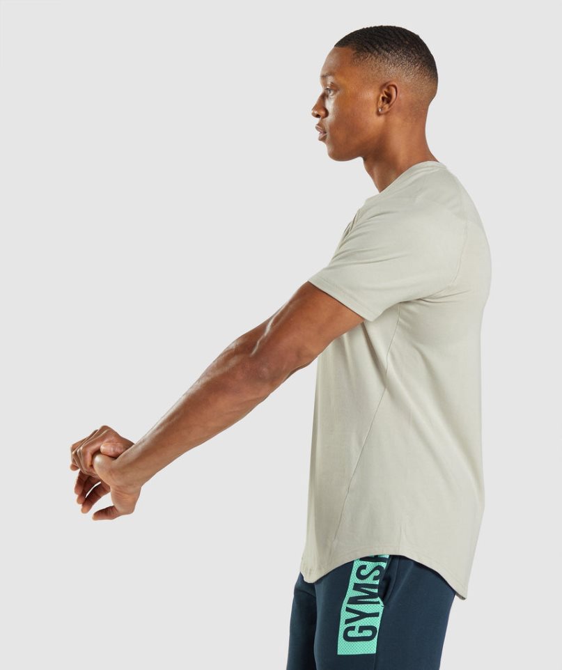 Camiseta Gymshark Bold Hombre Verde Menta | ES4689-RB