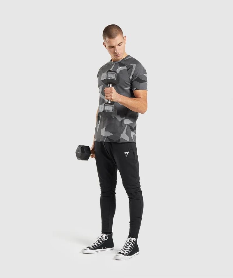 Camiseta Gymshark Critical Hombre Camuflaje | ES8567-WY