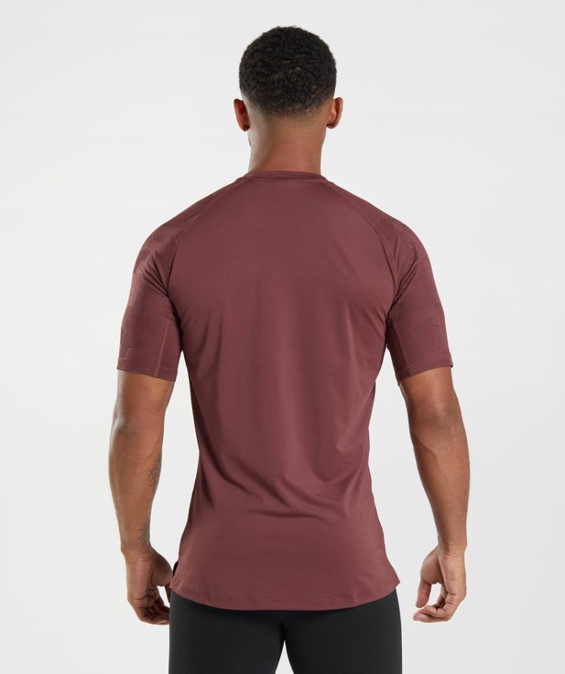 Camiseta Gymshark Form Hombre Marrones | ES1394-JE