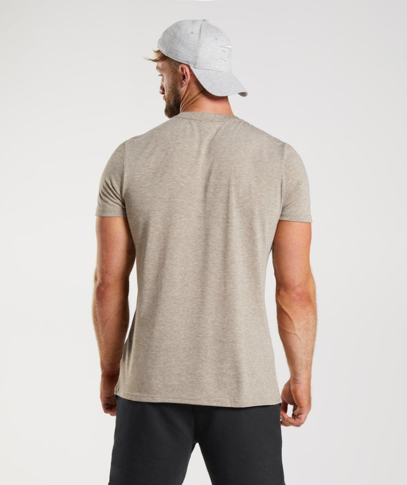 Camiseta Gymshark Legacy Hombre Gris | ES6120-VA