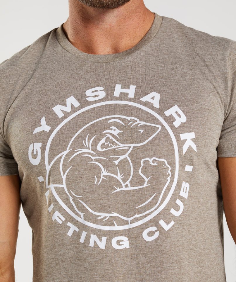 Camiseta Gymshark Legacy Hombre Gris | ES6120-VA