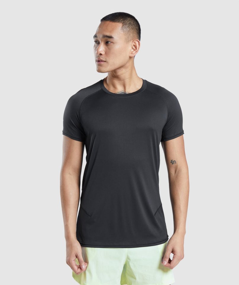 Camiseta Gymshark Speed Evolve Hombre Negras | ES3256-ZN