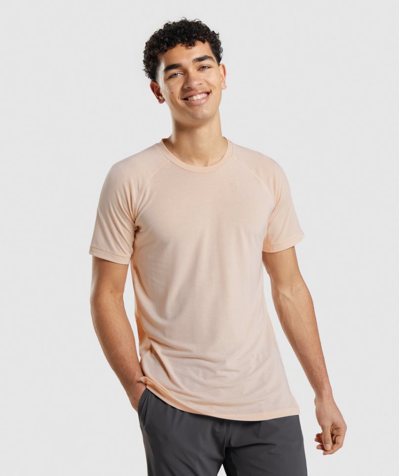 Camiseta Gymshark Studio Amplify Hombre Coral | ES4852-AO