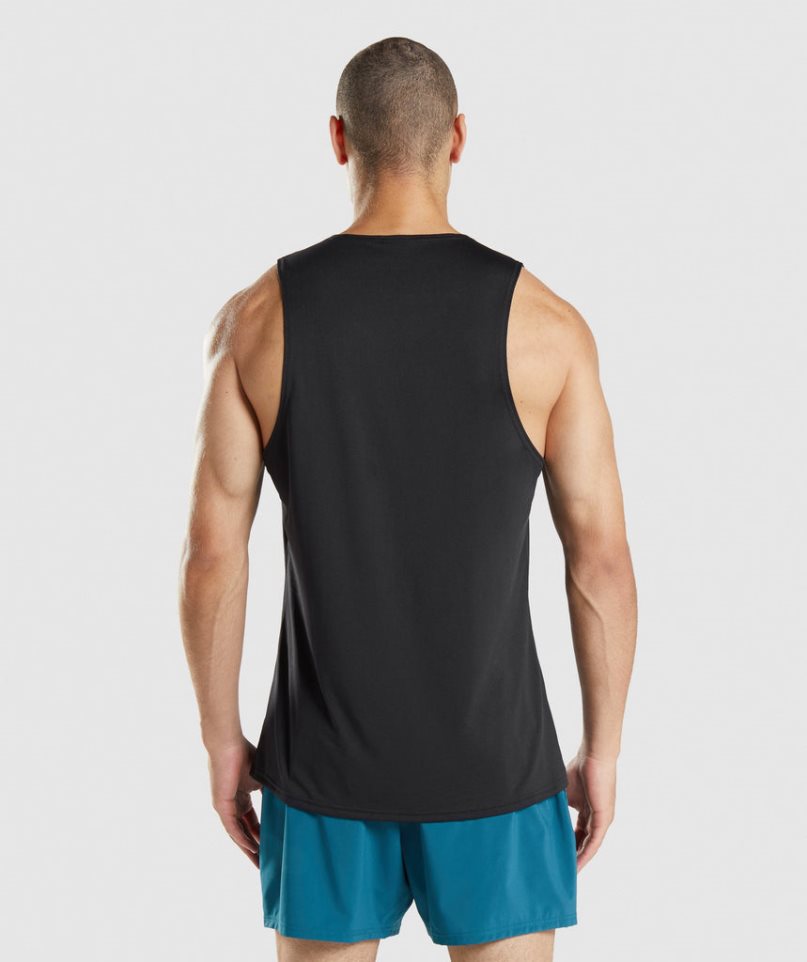 Camiseta Tirantes Gymshark Arrival Hombre Negras | ES0867-WR