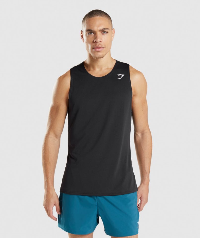 Camiseta Tirantes Gymshark Arrival Hombre Negras | ES0867-WR