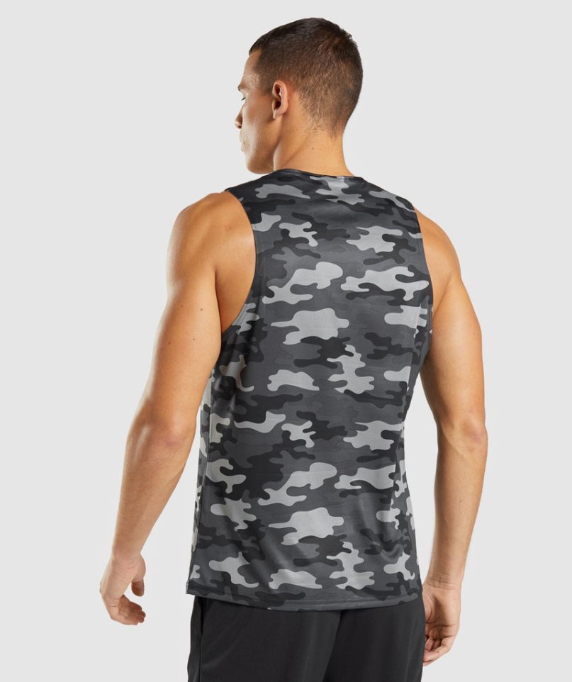 Camiseta Tirantes Gymshark Arrival Hombre Camuflaje | ES1679-TP