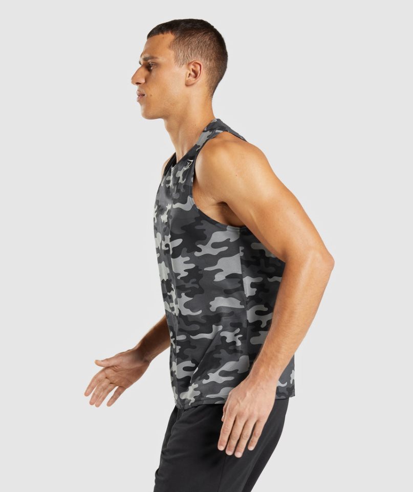 Camiseta Tirantes Gymshark Arrival Hombre Camuflaje | ES1679-TP