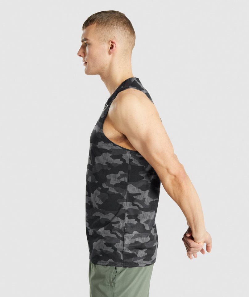 Camiseta Tirantes Gymshark Arrival Hombre Camuflaje | ES4239-NC