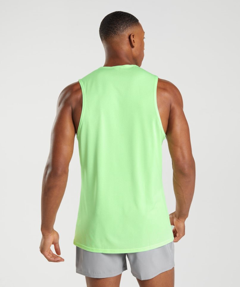 Camiseta Tirantes Gymshark Arrival Hombre Verde Menta | ES5146-WE