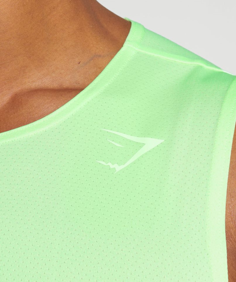 Camiseta Tirantes Gymshark Arrival Hombre Verde Menta | ES5146-WE