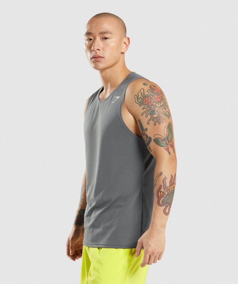 Camiseta Tirantes Gymshark Arrival Hombre Gris | ES5473-IX