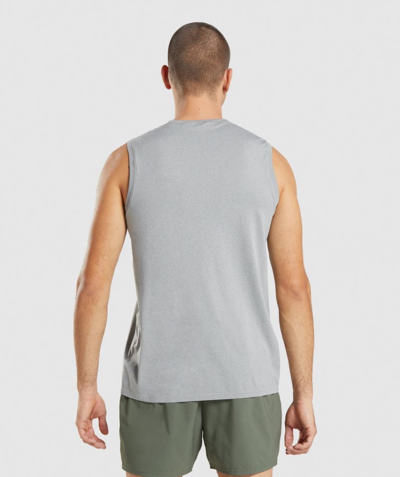 Camiseta Tirantes Gymshark Arrival Seamless Hombre Gris | ES9235-UW