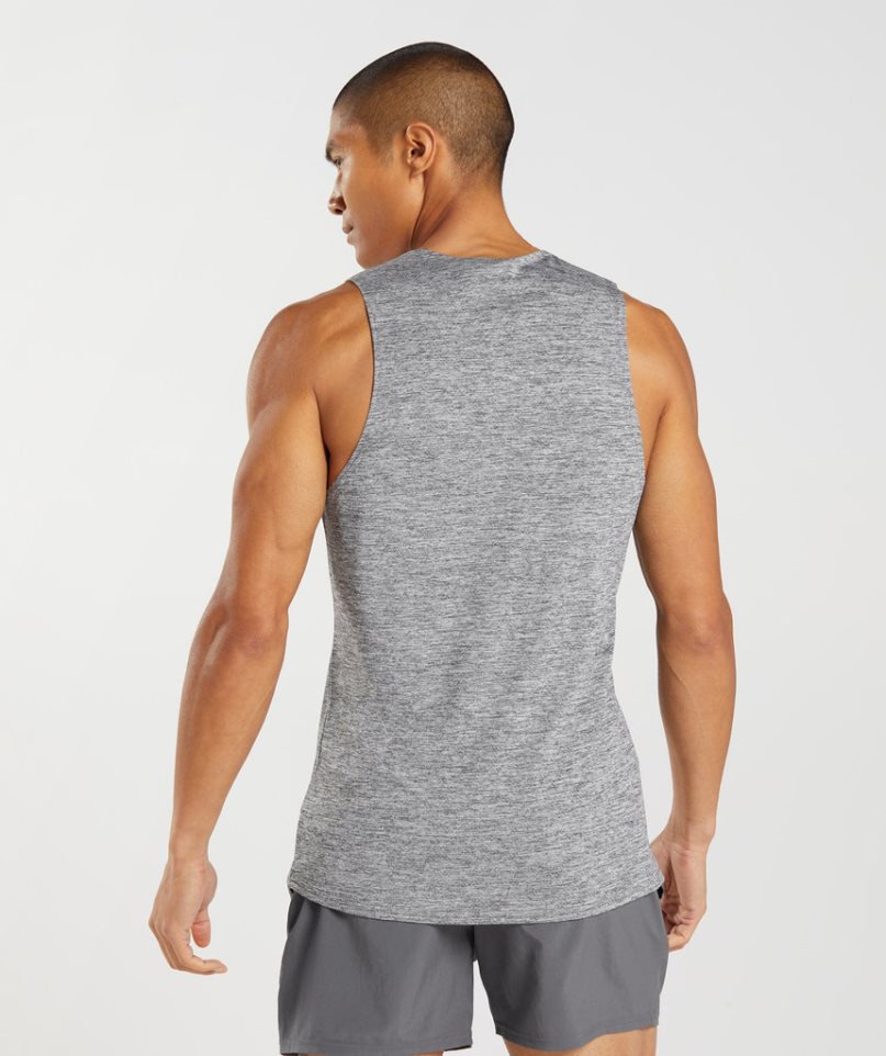 Camiseta Tirantes Gymshark Arrival Slim Marl Hombre Gris | ES9034-XT