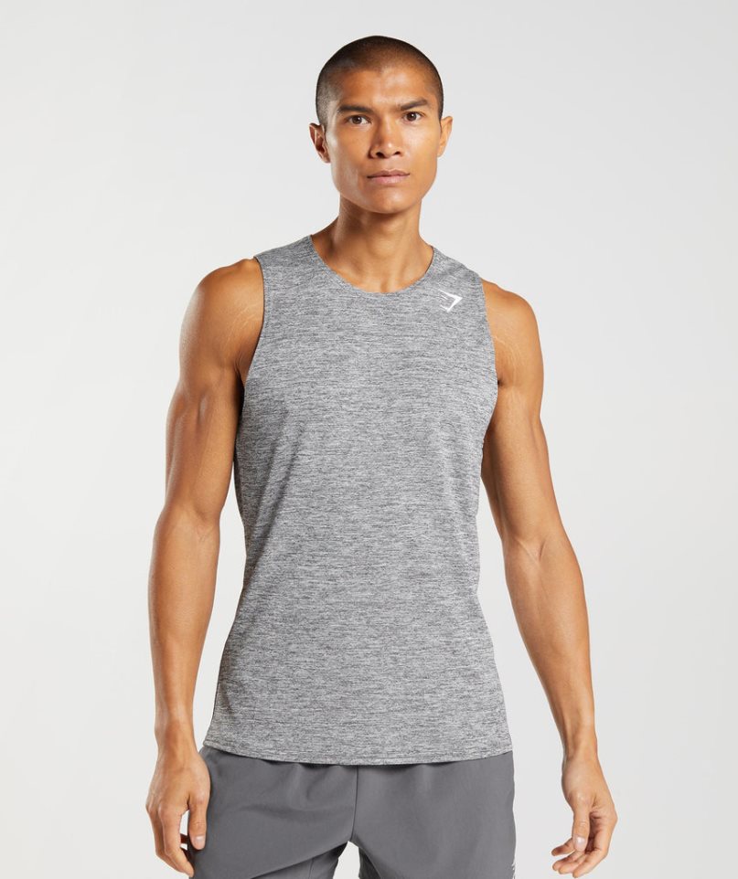 Camiseta Tirantes Gymshark Arrival Slim Marl Hombre Gris | ES9034-XT