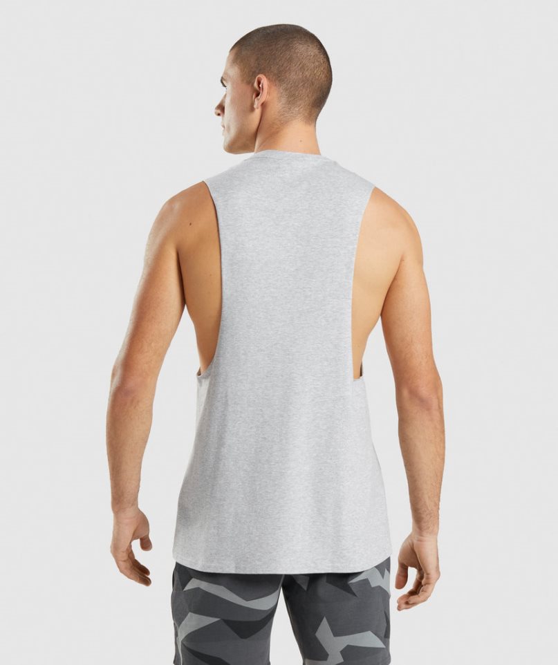 Camiseta Tirantes Gymshark Critical 2.0 Drop Arm Hombre Gris Claro | ES4172-ON