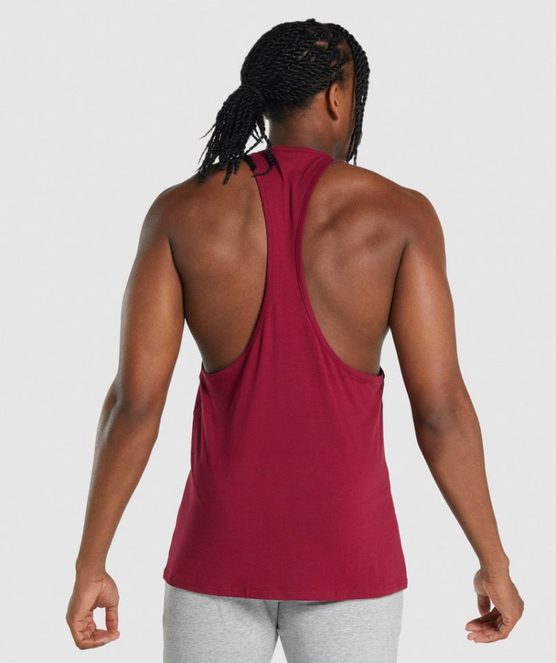 Camiseta Tirantes Gymshark Critical 2.0 Stringer Hombre Fucsia | ES4782-MU