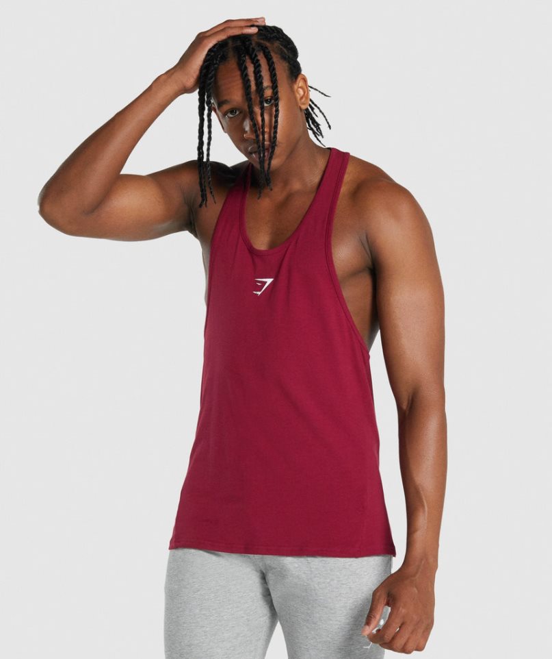 Camiseta Tirantes Gymshark Critical 2.0 Stringer Hombre Fucsia | ES4782-MU