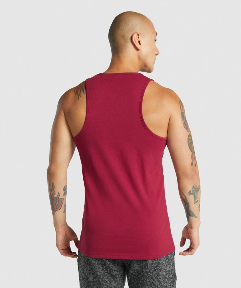 Camiseta Tirantes Gymshark Critical 2.0 Hombre Fucsia | ES6378-FJ