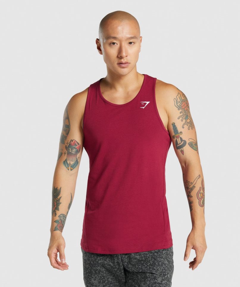 Camiseta Tirantes Gymshark Critical 2.0 Hombre Fucsia | ES6378-FJ