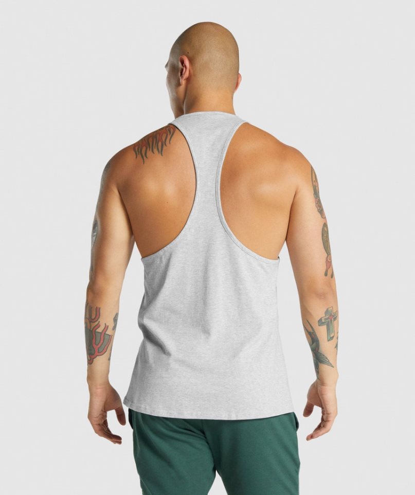 Camiseta Tirantes Gymshark Critical 2.0 Stringer Hombre Gris Claro | ES8465-DN