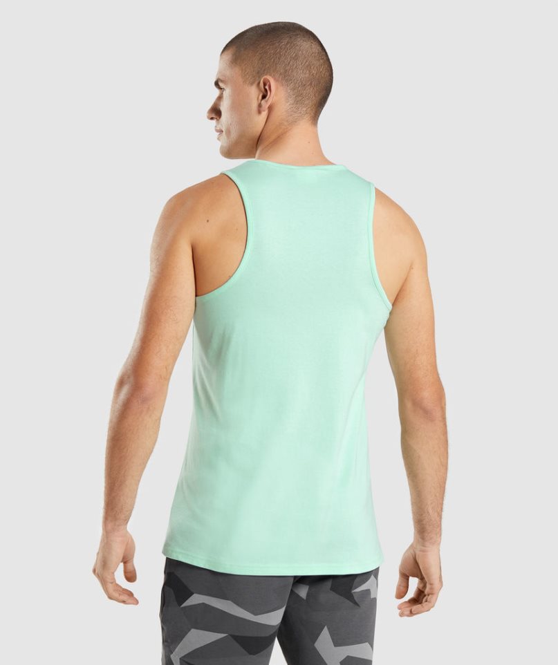 Camiseta Tirantes Gymshark Critical Hombre Verde Menta | ES8521-TU