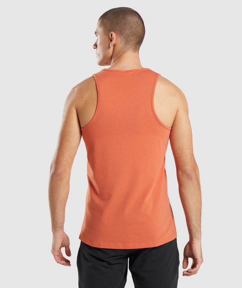 Camiseta Tirantes Gymshark Critical Hombre Naranjas | ES9134-BZ