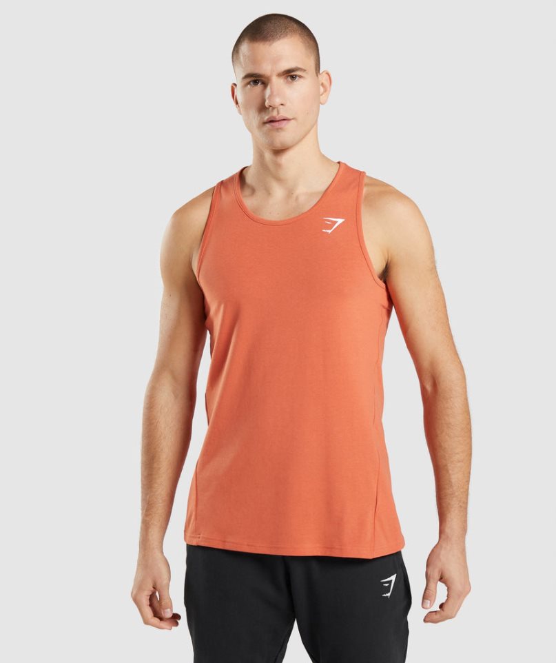 Camiseta Tirantes Gymshark Critical Hombre Naranjas | ES9134-BZ