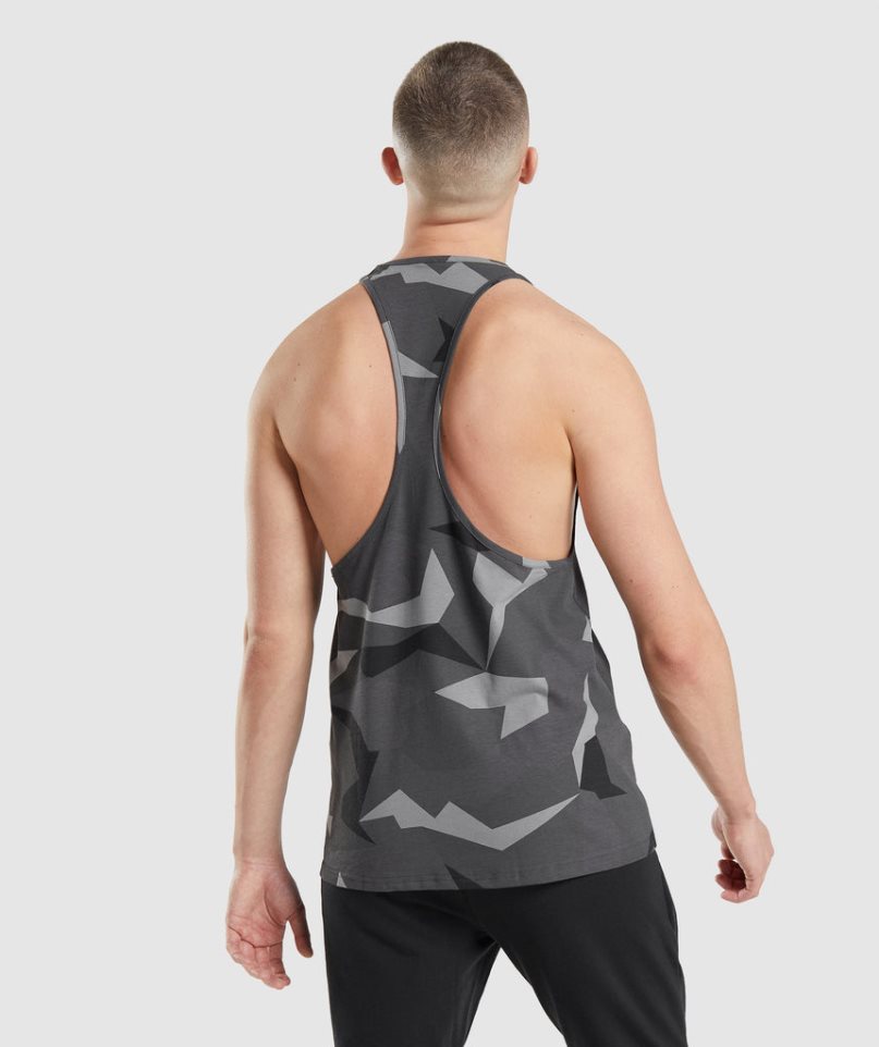 Camiseta Tirantes Gymshark Critical Stringer Hombre Camuflaje | ES1829-RW