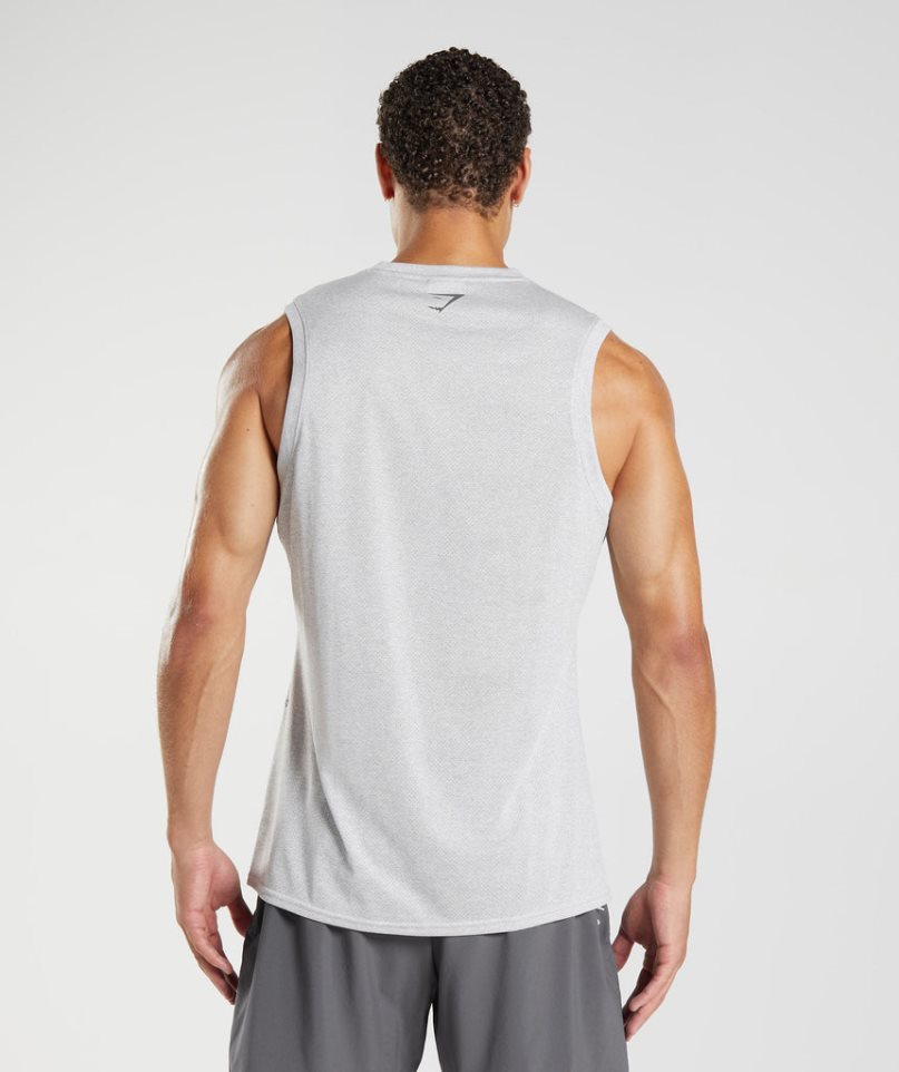 Camiseta Tirantes Gymshark Deporte Hombre Gris Claro | ES0397-AU