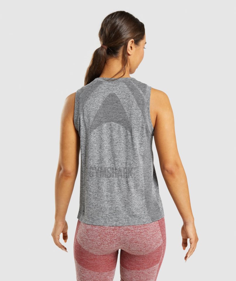 Camiseta Tirantes Gymshark Flex Loose Top Mujer Gris | ES5130-UN