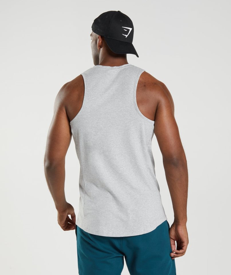 Camiseta Tirantes Gymshark React Hombre Gris Claro | ES1674-OP