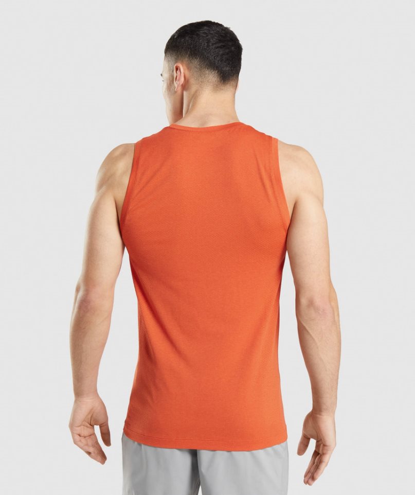 Camiseta Tirantes Gymshark Vital Seamless Light Hombre Naranjas | ES5619-NH