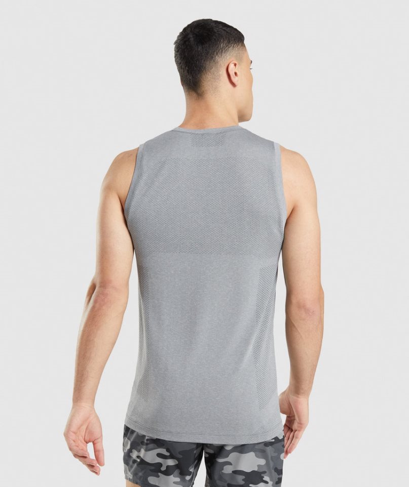 Camiseta Tirantes Gymshark Vital Seamless Light Hombre Gris | ES8390-PJ