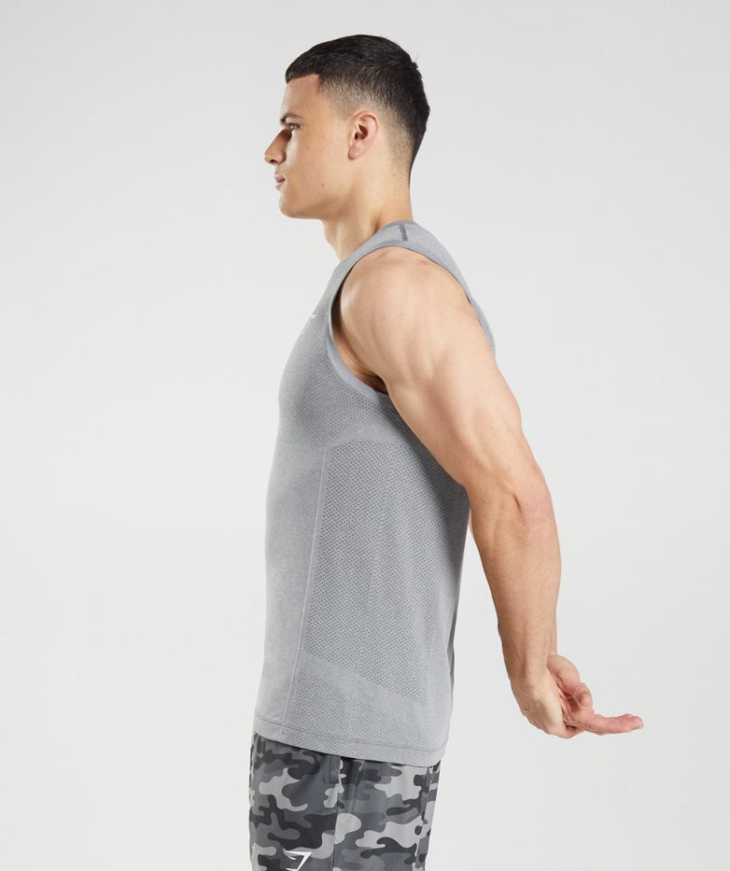 Camiseta Tirantes Gymshark Vital Seamless Light Hombre Gris | ES8390-PJ