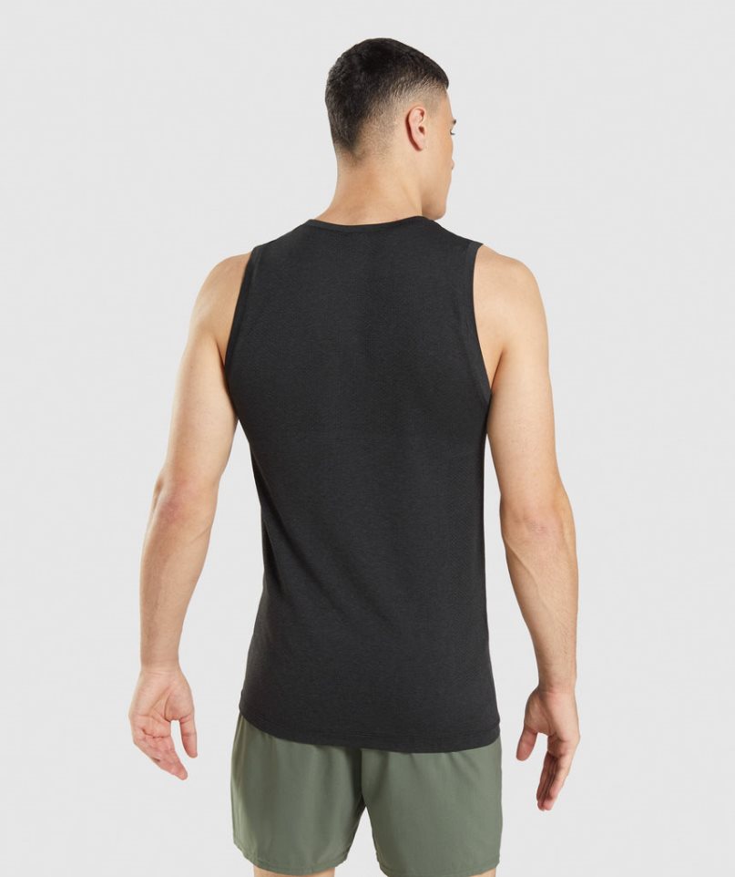 Camiseta Tirantes Gymshark Vital Seamless Light Hombre Negras | ES9257-JM