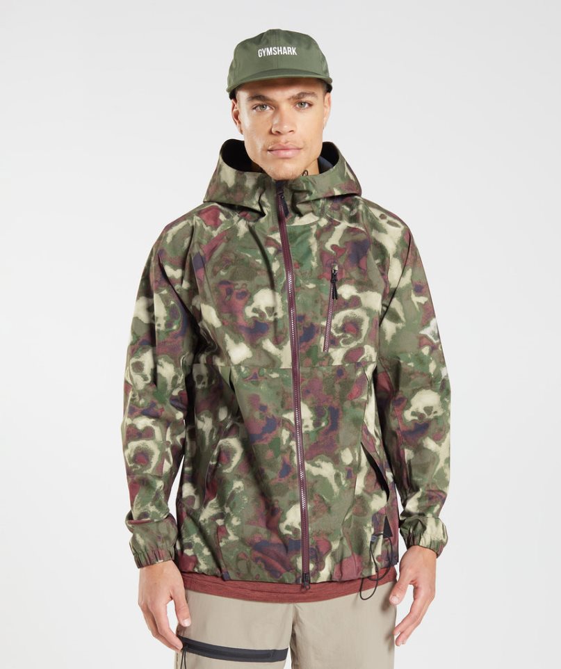 Chaquetas Gymshark Retake Hombre Camuflaje | ES4370-UE