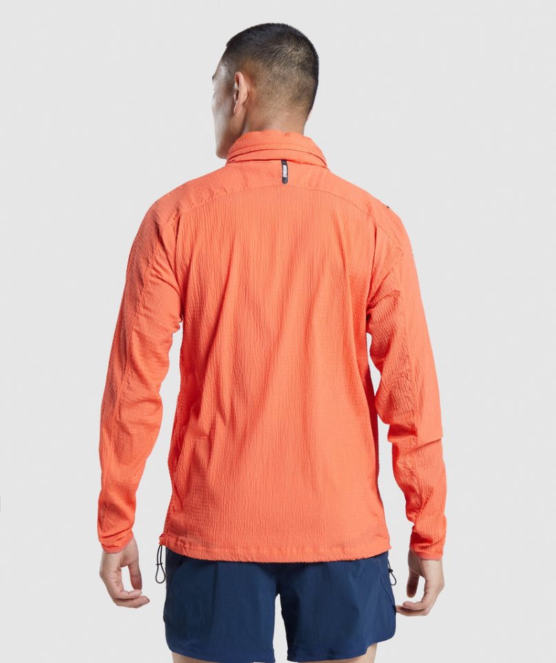 Cortavientos Gymshark Speed Evolve Hombre Naranjas | ES5204-NT