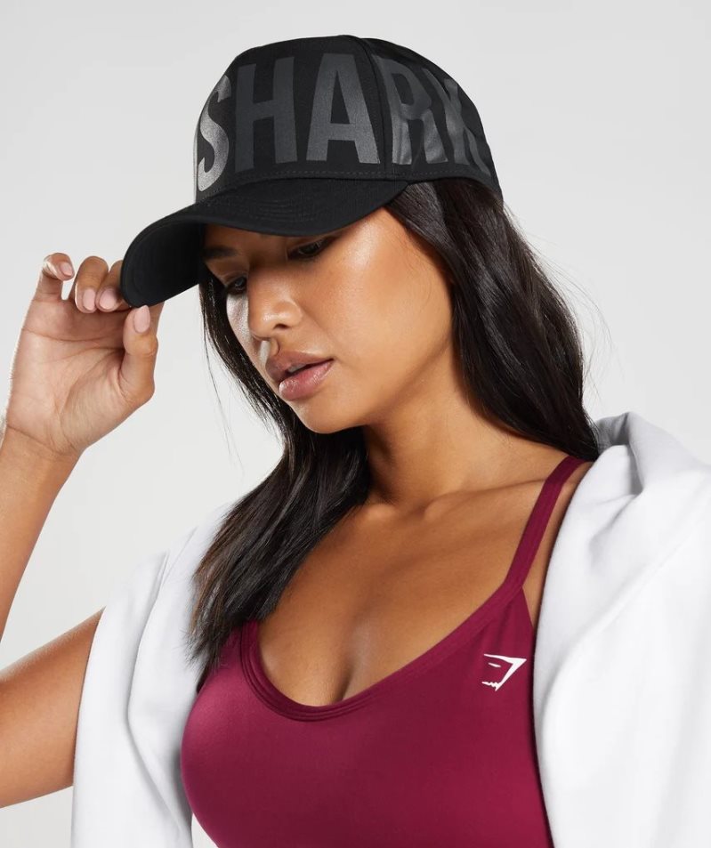 Gorras Gymshark Logo Trucker Negras | ES2785-QO