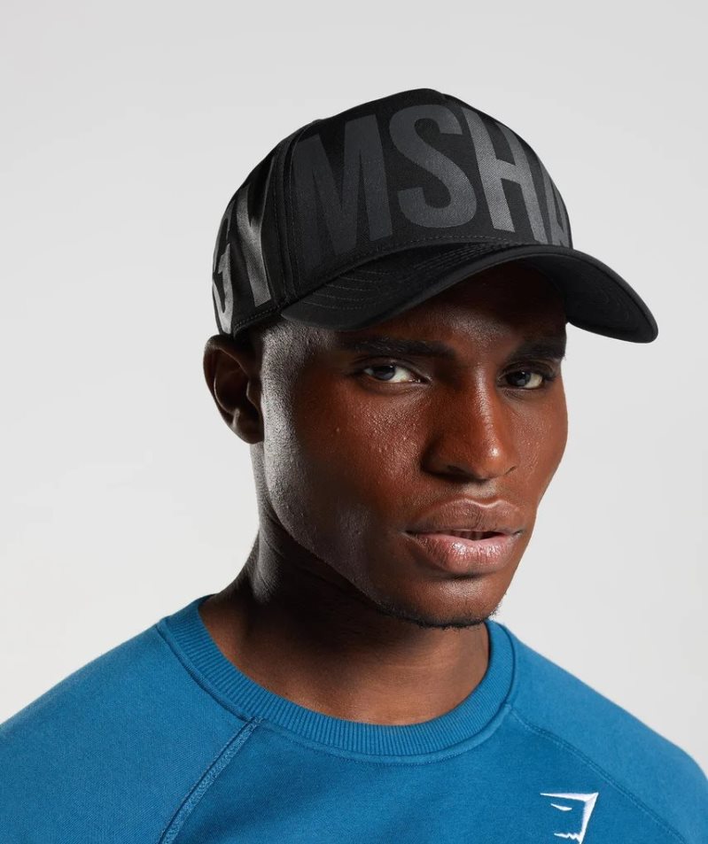 Gorras Gymshark Logo Trucker Negras | ES2785-QO